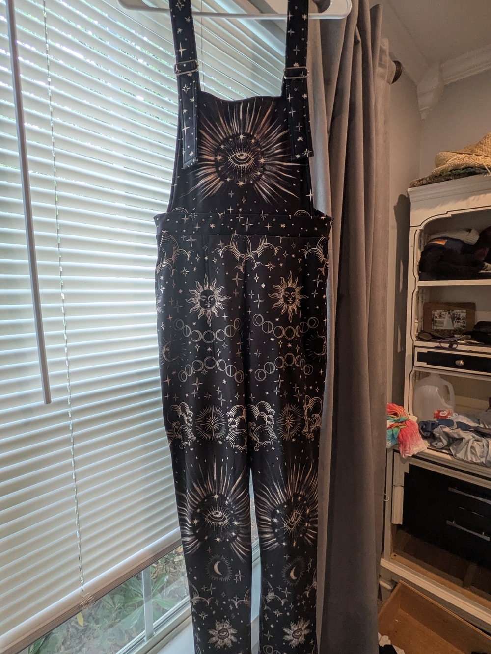 Blackmilk Black Celestial Eye Overalls - Picture 2 of 3